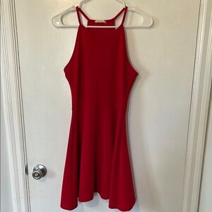 Elegant Red Sleeveless Dress